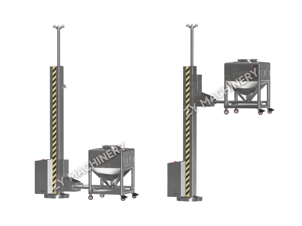 NTD Bin Lifting and Feeding Machine